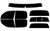 2000-2006 Toyota Tundra Crew Cab Full Car with Visor / Brow Precut Window Tint Kit