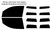2024-2026 Toyota Tacoma Double Cab Front Windows with Visor / Brow Precut Window Tint Kit