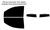 2023-2027 Chevrolet Colorado Truck Front Windows with Visor / Brow Precut Window Tint Kit