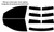 2018-2023 Chevrolet Traverse Front Windows with Visor / Brow Precut Window Tint Kit