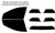 2020-2025 Ford Escape Front Windows with Visor / Brow Precut Window Tint Kit