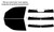 2009-2015 Honda Pilot Front Windows with Visor / Brow Precut Window Tint Kit