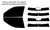 2001-2007 Toyota Highlander Front Windows with Visor / Brow Precut Window Tint Kit