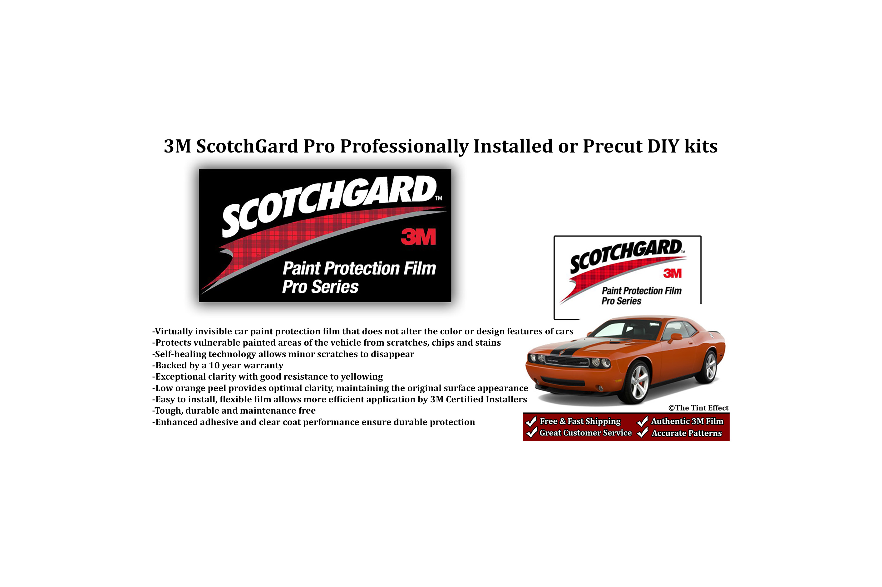 3M Scothgard Paint Protection Film Clear Bra Fits 2022 2023 2024 Nissan  Frontier