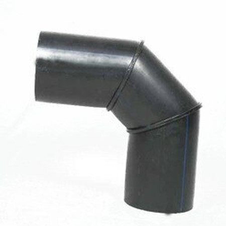 Fabricated, 3 Segment, HDPE, Butt Fuse, SDR17, IPS, High Density Polyethylene 90 Degree Elbows, Bends. PE100, PE3408. PE3608, PE4710 Resin.