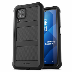 Encased Falcon Case Samsung Galaxy A12 5G - Black