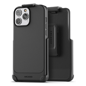 Encased Thin Armor Case iPhone 14 Pro with Screen Protector - Black