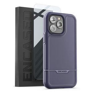 Encased Rebel Case with Screen Protector iPhone 14 Pro - Purple