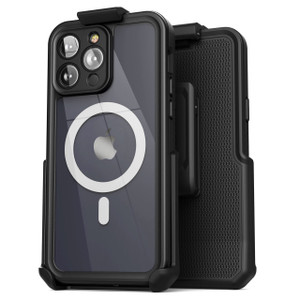 Encased Waterproof Case iPhone 14 Pro with Belt Clip Holster - Black