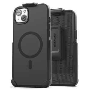Encased Slimshield Magsafe with Belt Clip Holster Case iPhone 14 Plus - Black