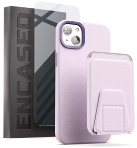 Encased Artura Leather MagSafe Case and Wallet iPhone 14/13 - Lavender
