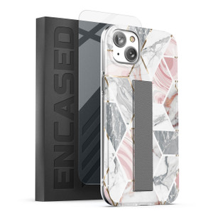 Encased Loop Case with Screen Protector iPhone 14/13 - White Marble