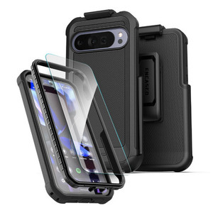 Encased Falcon Case with Belt Clip Holster Google Pixel 10/10 Pro - Black
