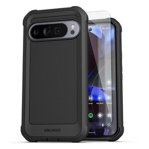 Encased Falcon Case with HD Screen Protector Google Pixel 10 Pro XL - Black