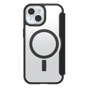 OtterBox React Folio MagSafe Case iPhone 17e/16e/15/14/13 - Black Crystal