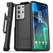 Encased Rebel Case Samsung Galaxy S21 Ultra 5G with Belt Clip Holster - Black