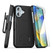 Encased Duraclip Case iPhone 16 with Tempered Glass - Black