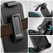 Encased Voyager Case Samsung Galaxy S25 Ultra with Belt Clip Holster - Black