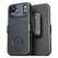 Encased DuraClip Case iPhone 17 Pro Max with Belt Clip Holster - Black