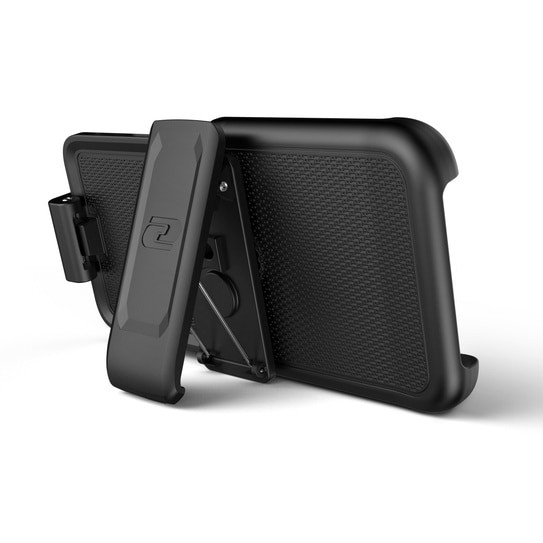 Encased Thin Armor Case iPhone 12 Mini with Belt Clip Holster - Black Encased Thin Armor Case iPhone 12 Mini with Belt Clip Holster - Black
