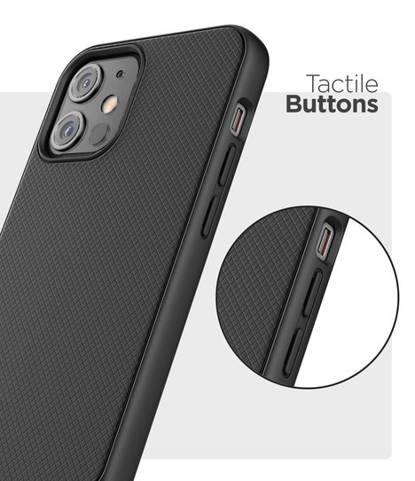Encased Thin Armor Case iPhone 12 Mini with Belt Clip Holster - Black Encased Thin Armor Case iPhone 12 Mini with Belt Clip Holster - Black