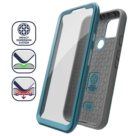Encased Rebel Case Google Pixel 5 5G - Blue