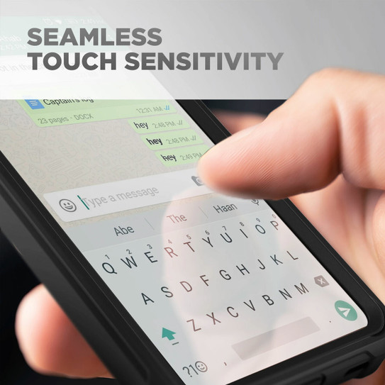 Encased Falcon Case Samsung Galaxy A52 with Belt Clip Holster - Black