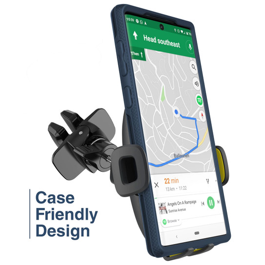 Encased Air Vent Cellphone Universal Car Mount – Yellow
