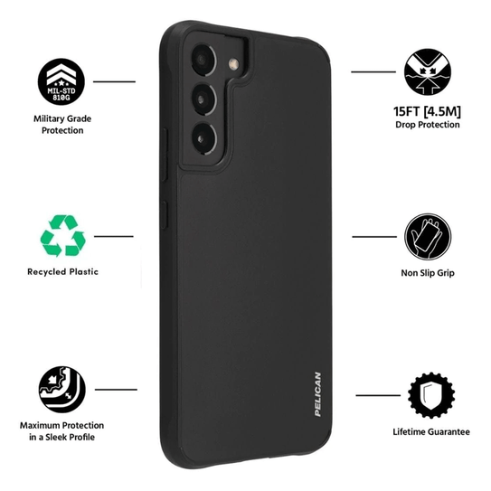 Pelican Ranger Case Samsung Galaxy S22+ Plus - Black