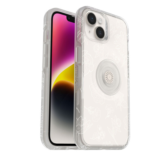 OtterBox Otter+Pop Symmetry Clear Case iPhone 14 - Flower of The Month