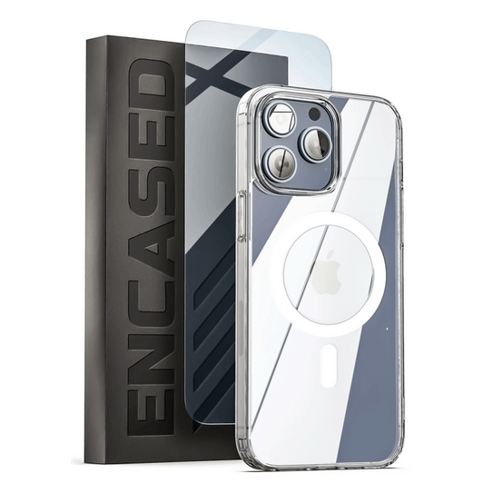 Encased Clear Back Case with Screen Protector iPhone 14 Pro - Clear