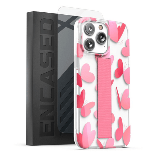 Encased Loop Case with Screen Protector iPhone 14 Pro Max - Heart Butterfly