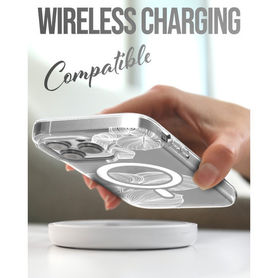 Encased Lexion MagSafe Case with Screen Protector iPhone 14 Pro Max - Lace Leaf