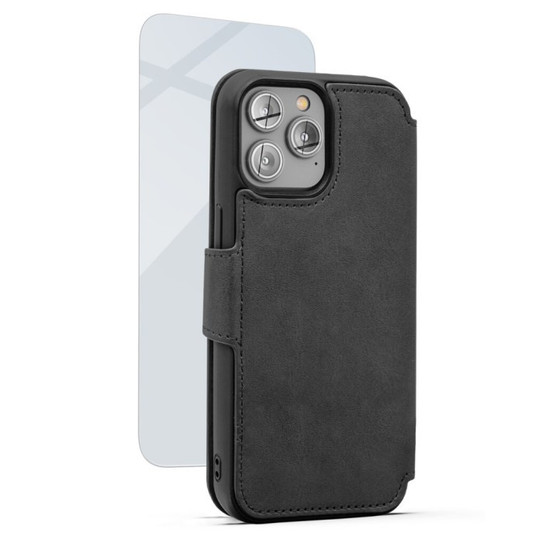 Tumi Black Magnet Wallet Case for Apple iPhone 14 Pro