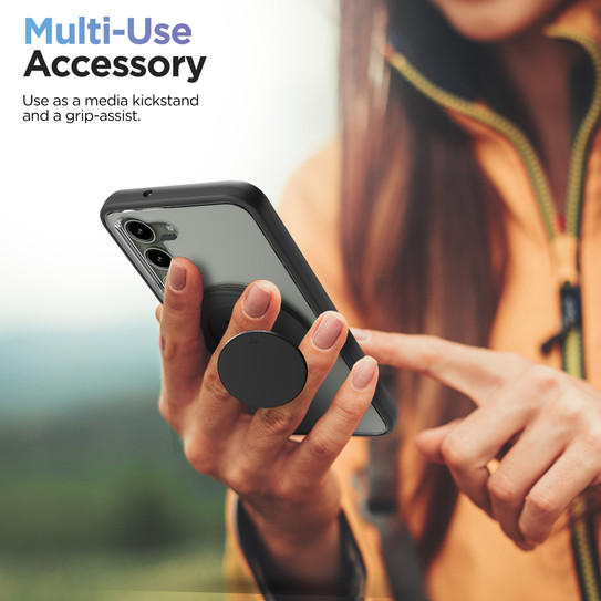 Encased Clear Magsafe Case Samsung Galaxy S23 with MagSafe Grip - Black