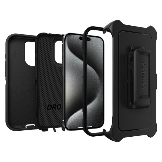 OtterBox Defender Case iPhone 15 Pro - Black