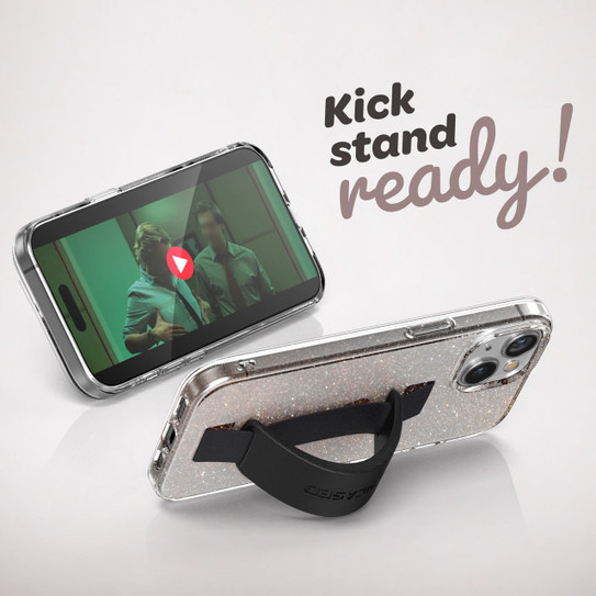 Encased Hand Loop Case iPhone 15 - Glitter Dust