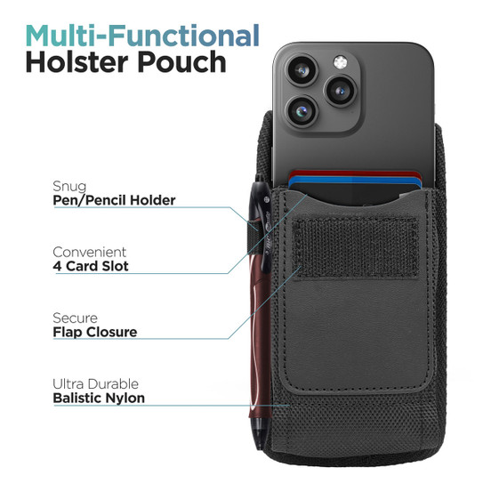 Encased Pouch iPhone 15 Pro Max - Black