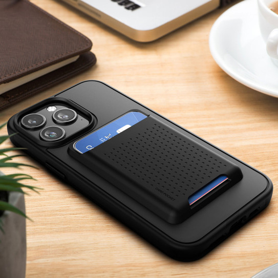 Encased Slimshield Magsafe Case with MagSafe Wallet iPhone 15 Pro - Black