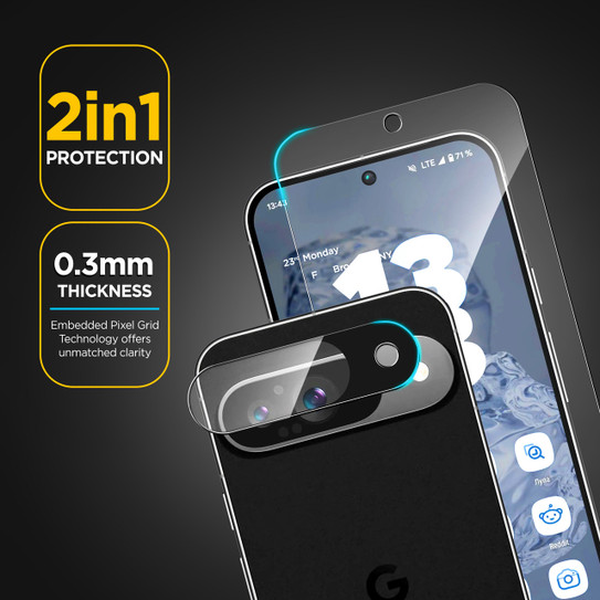 Encased UHD Screen Protector Google Pixel 9 - Clear