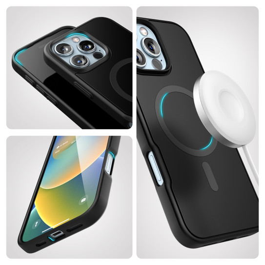 Encased Slimshield MagSafe Case iPhone 16 Pro Max with Belt Clip Holster - Black