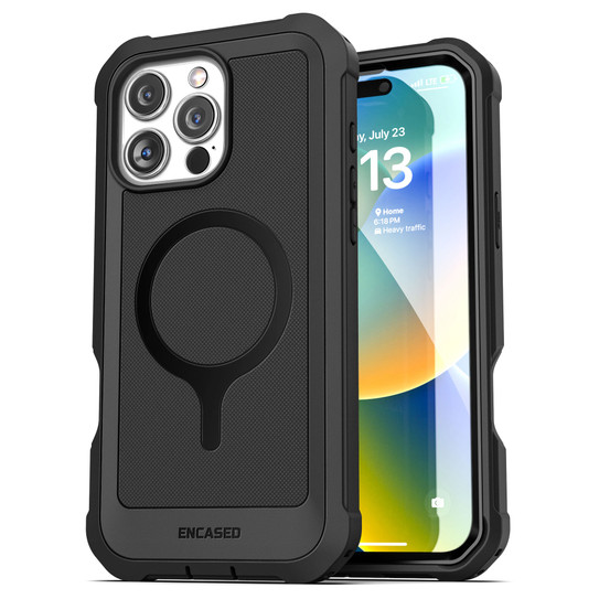 Encased Falcon Shield Case iPhone 16 Pro Max - Black