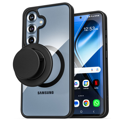Encased Slimshield Case Samsung Galaxy S25+ Plus with Magnetic Grip - Black
