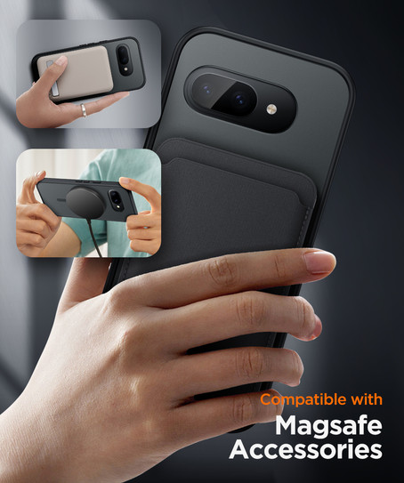 Encased Slimshield Case Google Pixel 9a with Belt Clip Holster - Black