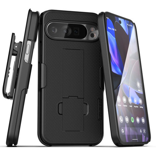 Encased Duraclip Case with Belt Clip Holster Google Pixel 10/10 Pro - Black Encased Duraclip Case with Belt Clip Holster Google Pixel 10/10 Pro - Black