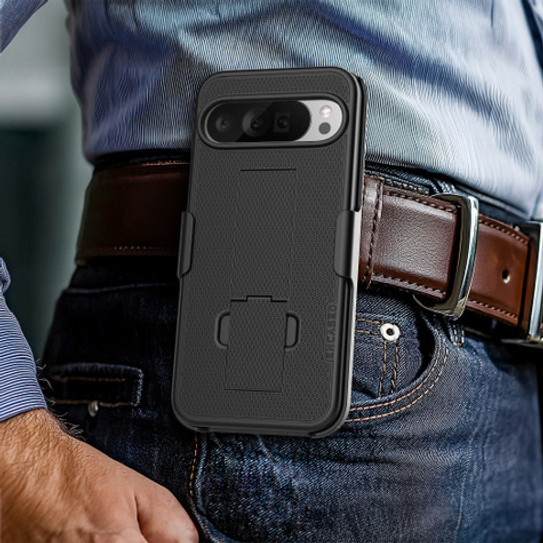 Encased Duraclip Case with Belt Clip Holster Google Pixel 10/10 Pro - Black Encased Duraclip Case with Belt Clip Holster Google Pixel 10/10 Pro - Black