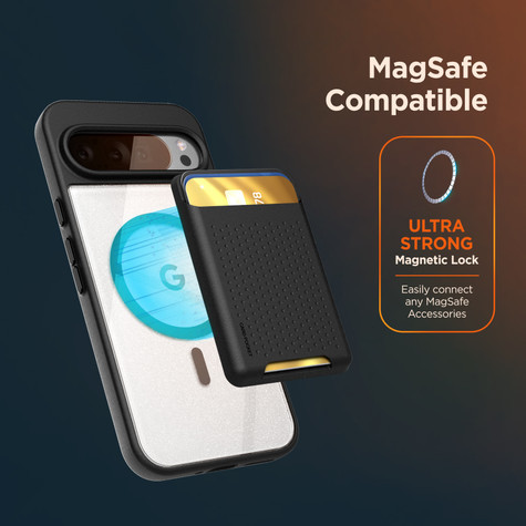 Encased SlimShield Case with Magnetic Wallet Google Pixel 10/10 Pro - Black