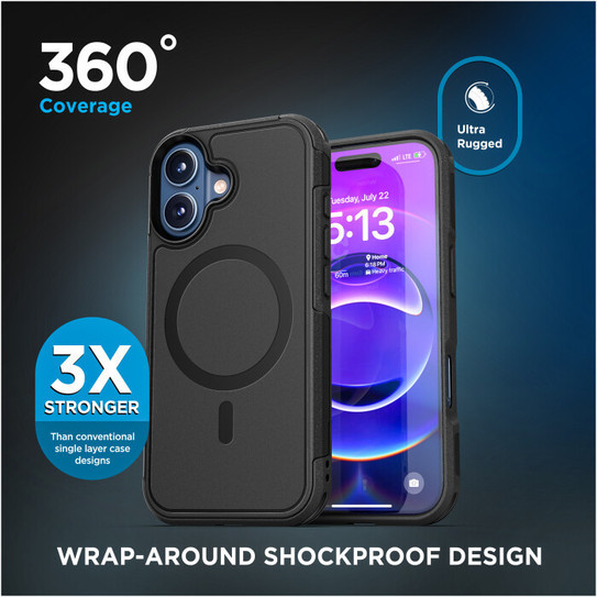 Encased Challenger Case iPhone 17 - Black