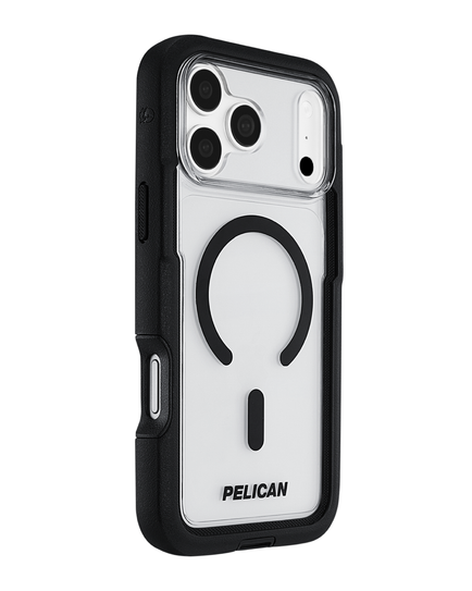 Pelican Voyager MagSafe with Holster Case iPhone 18 Pro Max/17 Pro Max - Clear/Black