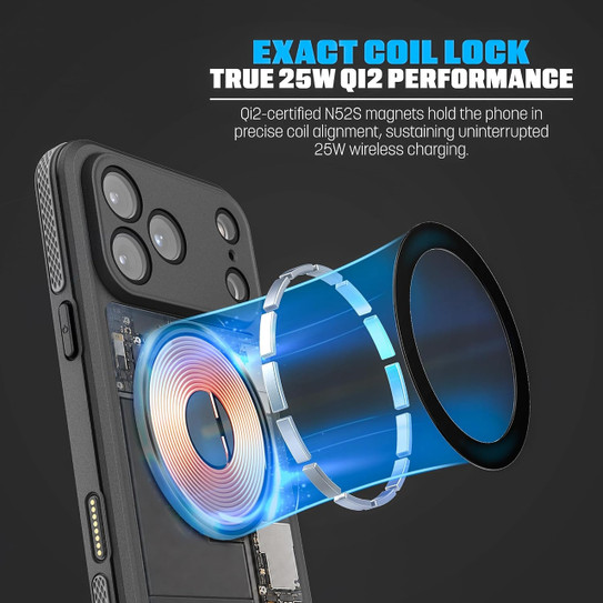 Encased Waterproof with Magnetic Kickstand Case iPhone 18 Pro Max - Black